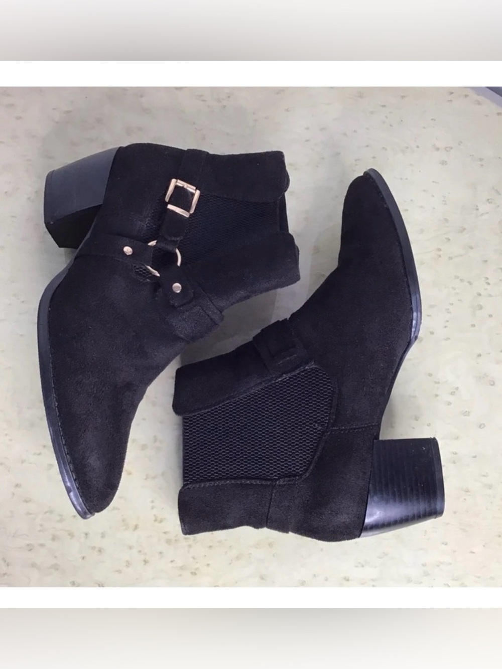 Tuffle Collection Faux Suede Ankle Boots